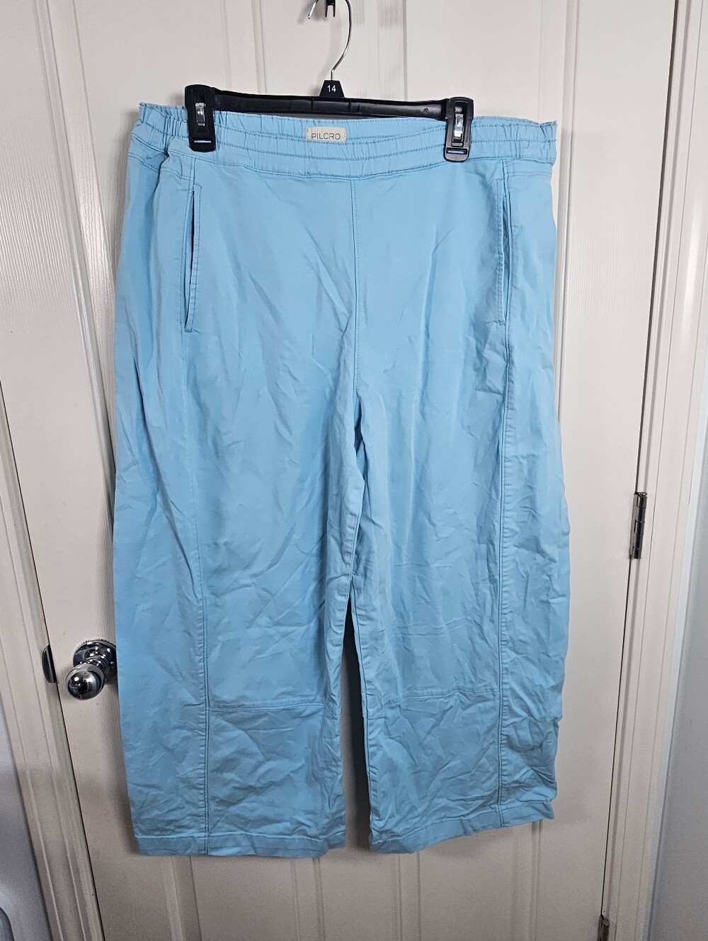 Pilcro Anthropologie Wide Leg Elastic Waist Pockets Size L